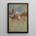 Spojrzenie na ścieżkę w Bright Angel Grand Canyon Arizona - Frederic Edwin Church — oprawiony obraz na ścianie