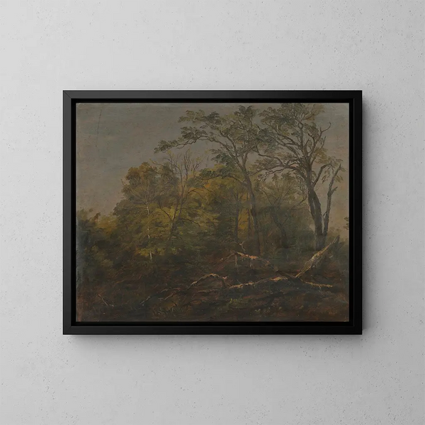 z drewna Maine - Frederic Edwin Church — oprawiony obraz na ścianie