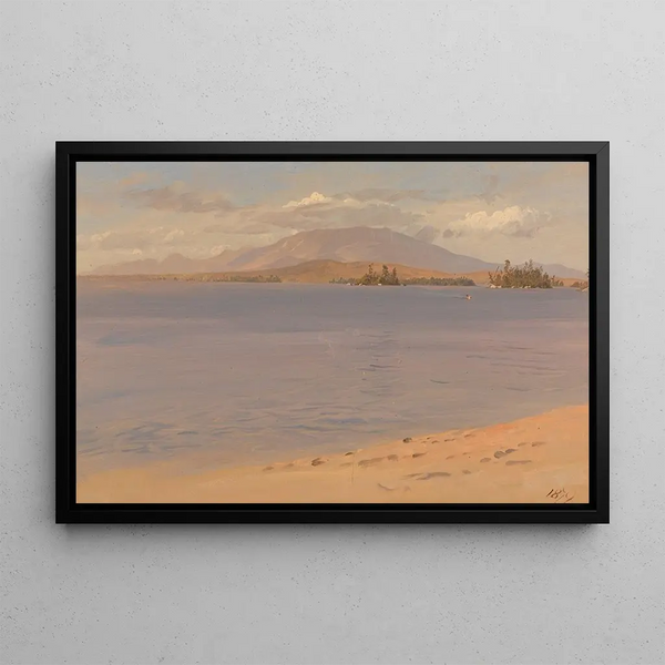 Mont Katahdin od jeziora Millinocket - Frederic Edwin Church — oprawiony obraz na ścianie