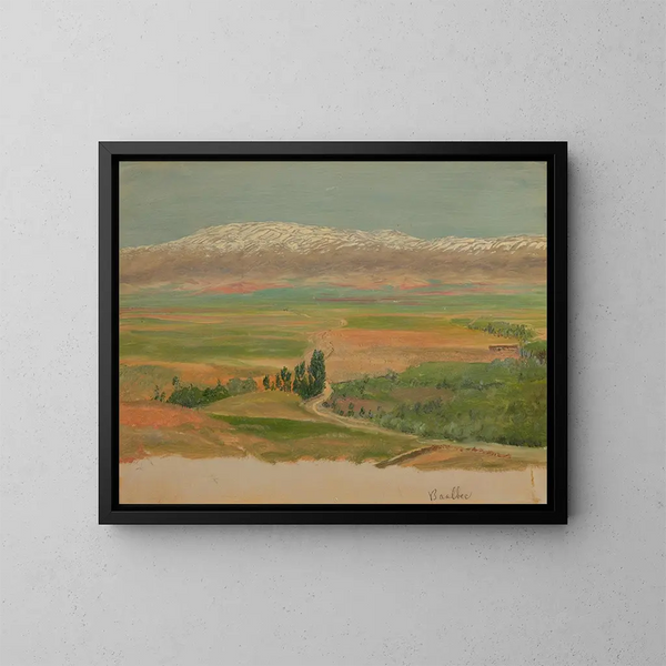 Gór w pobliżu Baalbek - Frederic Edwin Church — oprawiony obraz na ścianie