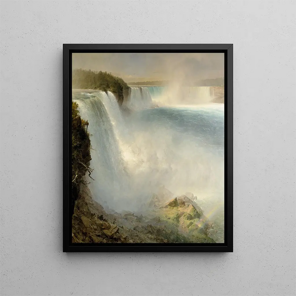 Les Chutes du Niagara du côté américain - Frederic Edwin Church — oprawiony obraz na ścianie