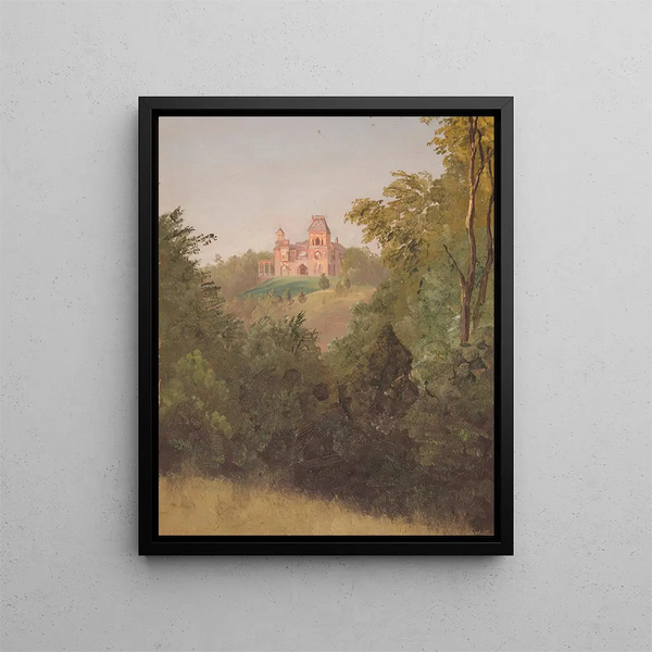 Olana z południowego zachodu - Frederic Edwin Church — oprawiony obraz na ścianie