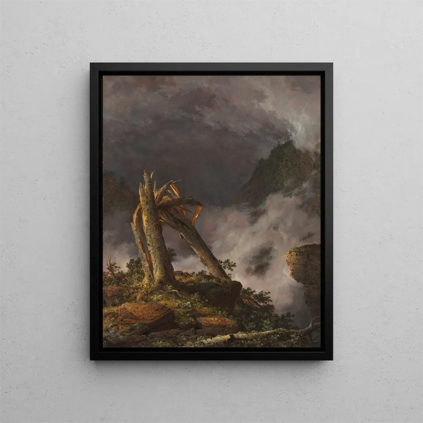 Burza w górach - Frederic Edwin Church — oprawiony obraz na ścianie