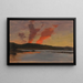 Zachód słońca w pobliżu Bar Harbor, Maine - Frederic Edwin Church — oprawiony obraz na ścianie