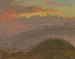 Zachód słońca i góry - Frederic Edwin Church — widok dzieła