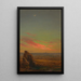 Zachód słońca w pobliżu Rzymu - Frederic Edwin Church — oprawiony obraz na ścianie
