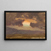 Zachód słońca nad nagimi wzgórzami - Frederic Edwin Church — oprawiony obraz na ścianie