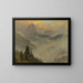 Le Hochkalter niedaleko Berchtesgaden - Frederic Edwin Church — oprawiony obraz na ścianie