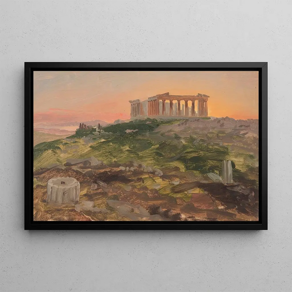 Le Parthénon depuis le sud-est - Frederic Edwin Church — oprawiony obraz na ścianie