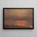Widok na Hudson o zachodzie słońca - Frederic Edwin Church — oprawiony obraz na ścianie