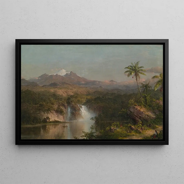 Widok na Cotopaxi - Frederic Edwin Church — oprawiony obraz na ścianie