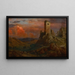 Wieża strażnicza we Włoszech - Frederic Edwin Church — oprawiony obraz na ścianie