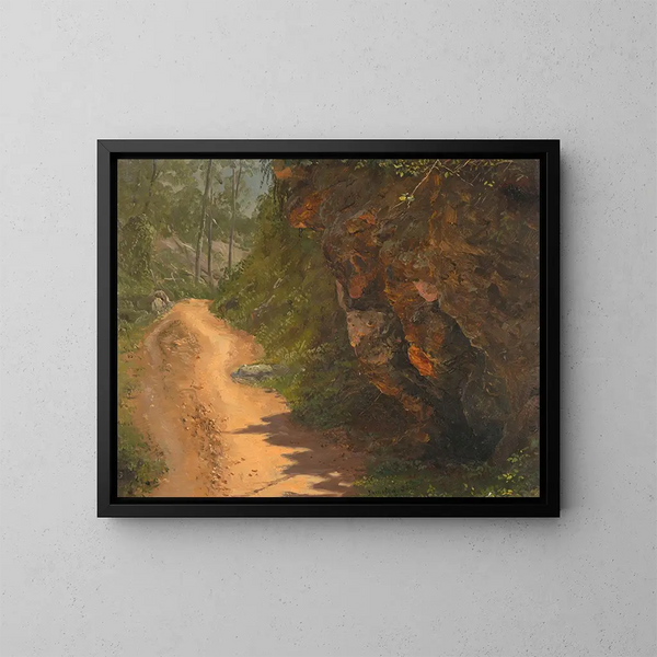 Sentier boisé en Jamaïque - Frederic Edwin Church — oprawiony obraz na ścianie