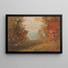 Scena leśna jesienią w Hudson, Nowy Jork lub Maine - Frederic Edwin Church — oprawiony obraz na ścianie