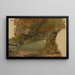 Ruisseau forestier (Conflit de cas) - Frederic Edwin Church — oprawiony obraz na ścianie