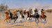 Ucieczka do lasu - Frederic Remington — widok dzieła