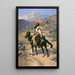 Indiani łowca - Frederic Remington — oprawiony obraz na ścianie