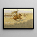 Zmiana właściciela, pogoń złodziei koni - Frederic Remington — oprawiony obraz na ścianie