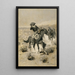 Dni na prerii, ręce w górze - Frederic Remington — oprawiony obraz na ścianie