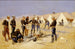 Rôtir le bœf de Noël dans un camp de cavalerie - Frederic Remington — widok dzieła