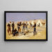 Rôtir le bœf de Noël dans un camp de cavalerie - Frederic Remington — oprawiony obraz na ścianie