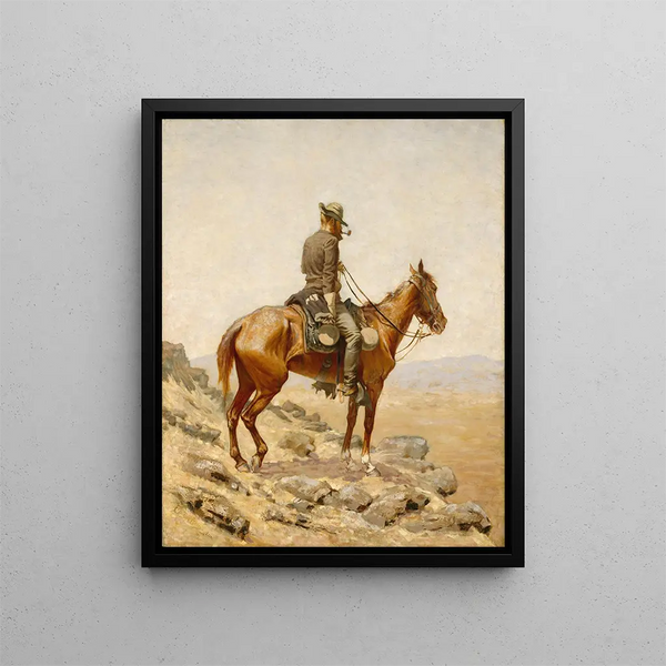 Le Belvédère - Frederic Remington — oprawiony obraz na ścianie