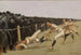 Touchdown Yale przeciwko Princeton Dzień Dziękczynienia 27 lis. 1890 Yale 32 Princeton 0 - Frederic Remington — widok dzieła