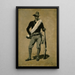 Amerykański żołnierz, wojna hiszpańsko-amerykańska - Frederic Remington — oprawiony obraz na ścianie