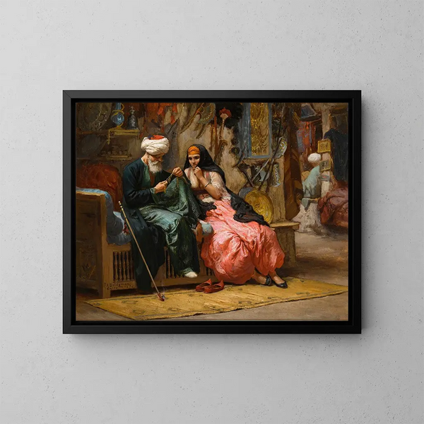 Un bijou précieux - Frederick Arthur Bridgman — oprawiony obraz na ścianie