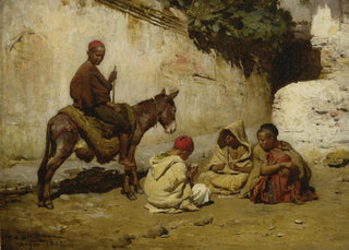 Frederick Arthur Bridgman - Arab Children Playing Cards.webp
