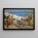 Kobiety arabskie na dachu z Algierem w oddali - Frederick Arthur Bridgman — oprawiony obraz na ścianie