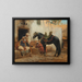 Le barbier de Biskra - Frederick Arthur Bridgman — oprawiony obraz na ścianie
