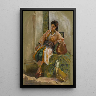 Frederick Arthur Bridgman - Jeune Fille Lventail.webp