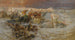 Faraon i jego armia zatopiona w Morzu Czerwonym - Frederick Arthur Bridgman — widok dzieła