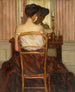przed lustrem - Frederick Carl Frieseke — widok dzieła