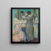Dziewczynka czesząca się Dziewczynka układająca fryzurę - Frederick Carl Frieseke — oprawiony obraz na ścianie
