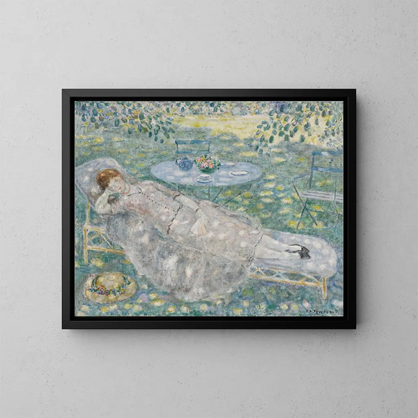 Plamy słoneczne - Frederick Carl Frieseke — oprawiony obraz na ścianie