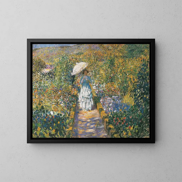 Le chemin du jardin - Frederick Carl Frieseke — oprawiony obraz na ścianie
