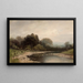 nad rzeką Merced, Kalifornia - Frederick Ferdinand Schafer — oprawiony obraz na ścianie