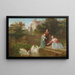 Karmienie łabędziami - Frederick Goodall — oprawiony obraz na ścianie
