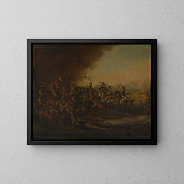 Bataille de Cowpens - Frederick Kemmelmeyer — oprawiony obraz na ścianie