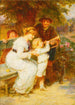 Nauka gry na trąbce - Frederick Morgan — widok dzieła