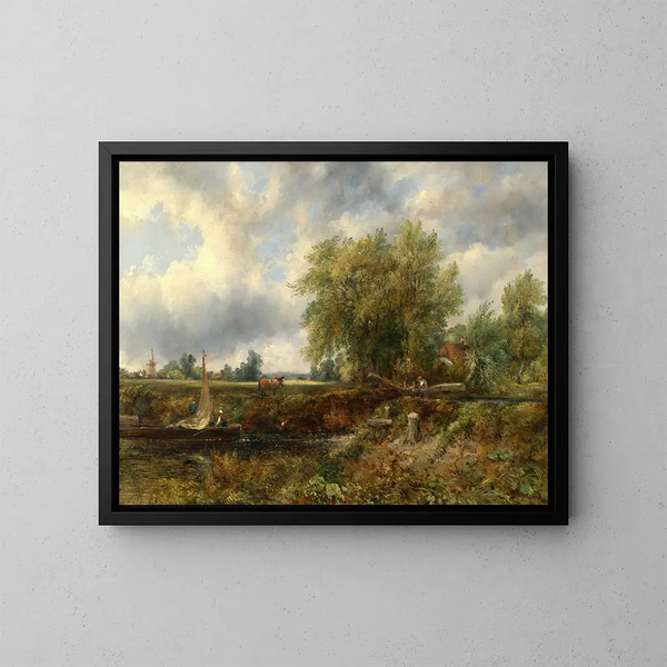 Un verrou sur le Stour - Frederick Waters Watts — oprawiony obraz na ścianie