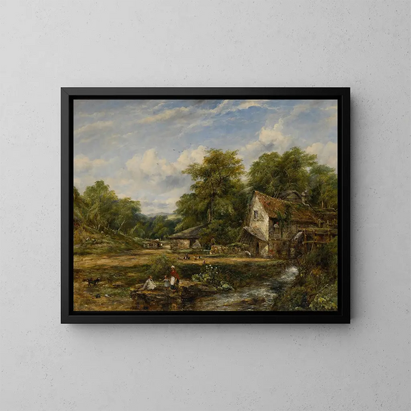 Le Moulin à eau - Frederick Waters Watts — oprawiony obraz na ścianie