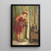 Falstaff je vais me cacher derrière la Tapisserie - Frederick William Davis — oprawiony obraz na ścianie