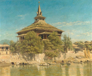La mosquée Shah Hamadân à Srinagar, Cachemire - Frederick William John Shore — widok dzieła