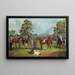 Grupa w zagrodzie toru wyścigowego Dowling Forest Ballarat 1863 - Frederick Woodhouse — oprawiony obraz na ścianie