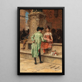 Frederik Hendrik Kaemmerer - The Cavalier and the Flower Girl.webp