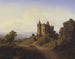 Zamek Bresheim nad rzeką Eifel - Frederik Sødring — widok dzieła