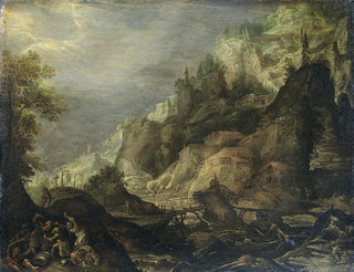 pejzaż górski - Frederik van Valckenborch — widok dzieła